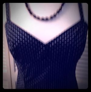 Navy blue Polk a dot summer dress